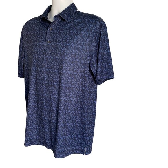 Greg Norman ML75 Play Dry Shark Print Polo Shirt Men's Medium New NWOT - Picture 4 of 9